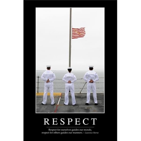 Stocktrek Images Respect - Inspirational Quote & Motivational Poster It Reads - Respect for Ourselves Guides Our Morals Respect for Others Guides Our Manners Laurence Sterne Poster Print; 22 x 34 - Large PSTSTK107179MLARGE